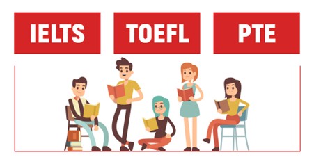 ielts, toefl, pte exam